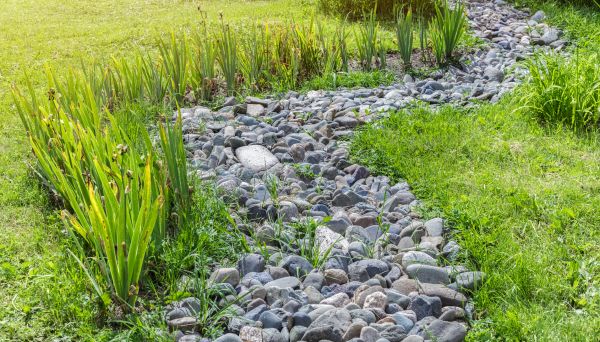 River Rock Garden Installation in Sioux Falls