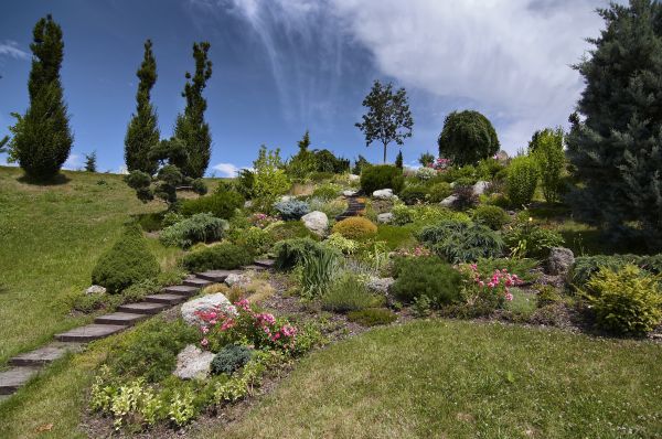 Steep Terrain Landscaping in Sioux Falls